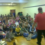 Ukupno je sudjelovalo oko stotinjak djece iz pet razreda